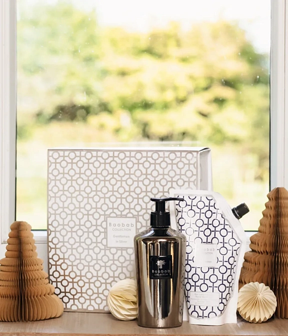 Набор: моющий гель для рук Baobab GENTLEMEN IN SILVER 350 мл + рефилл 35 мл - фото-3 | interior market