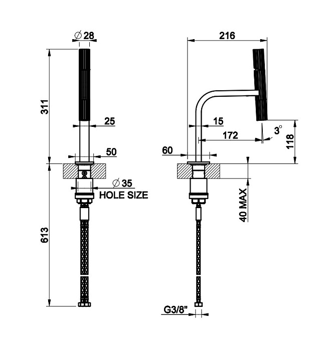 Смеситель для раковины Gessi Incastri - фото-2 | interior market