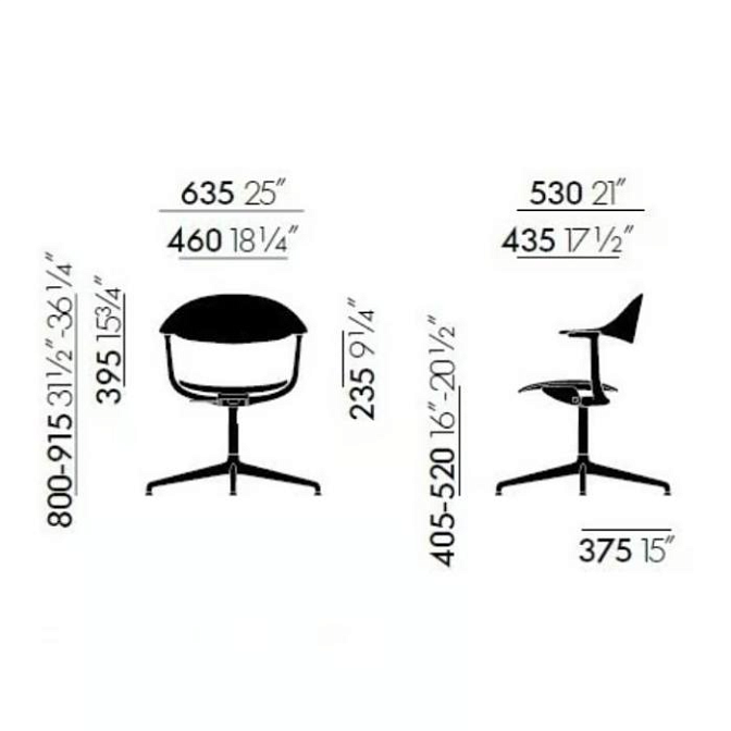 Офисный стул Vitra Mynt plywood - фото-3 | interior market