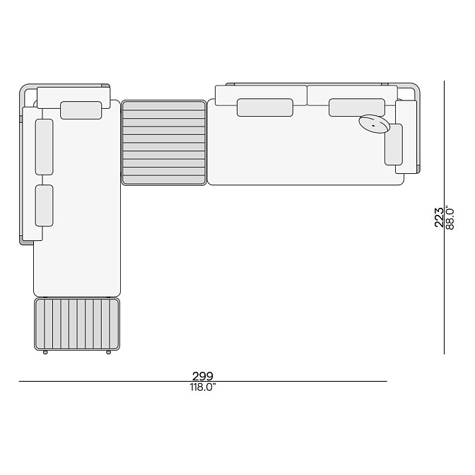 Угловой диван для улицы Manutti Flows - фото-2 | interior market