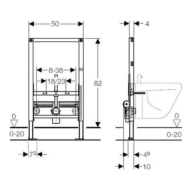 Инсталляция для биде Geberit Duofix - фото-2 | interior market