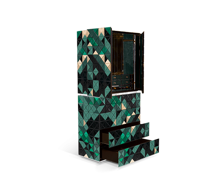Шкаф Boca do Lobo Pixel Ii Green Cabinet - фото-4 | interior market