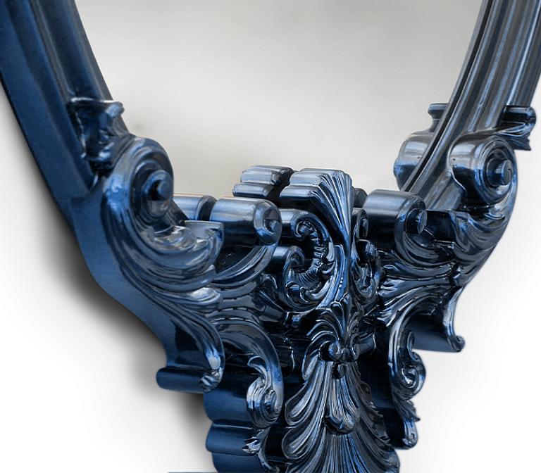 Зеркало интерьерное Boca do Lobo Marie Antoinette Blue Mirror - фото-2 | interior market