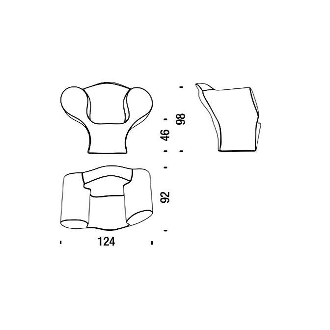 Кресло Moroso Soft Big Easy - фото-2 | interior market