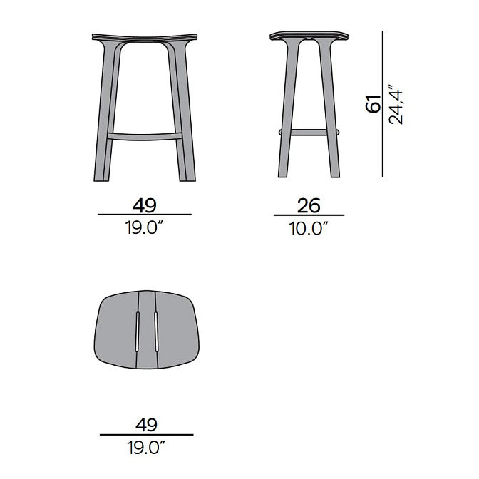 Табурет для улицы Manutti Solid - фото-2 | interior market