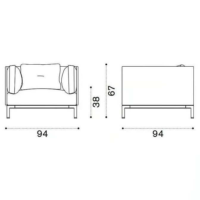 Кресло для улицы Ethimo Baia Natural - фото-3 | interior market