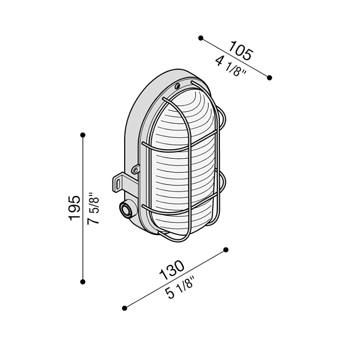 Технический свет Lombardo Tartaruga Ovale - фото-4 | interior market