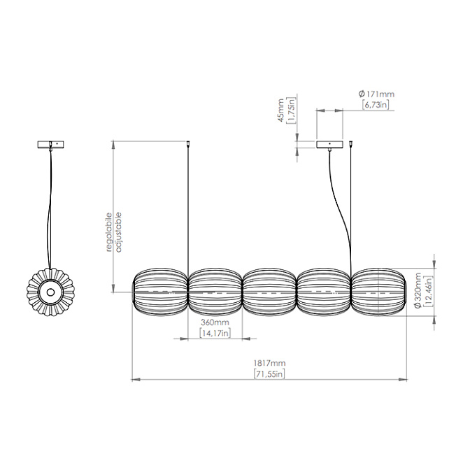 Потолочный светильник  Contardi ALMA MULTIPLA - фото-4 | interior market