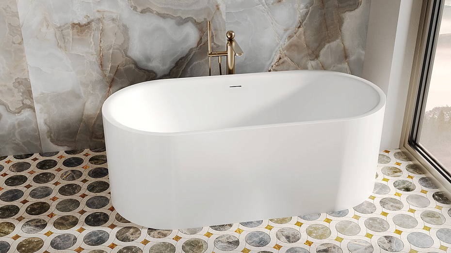 Отдельностоящая ванна матовая SALINI Perla - фото-6 | interior market