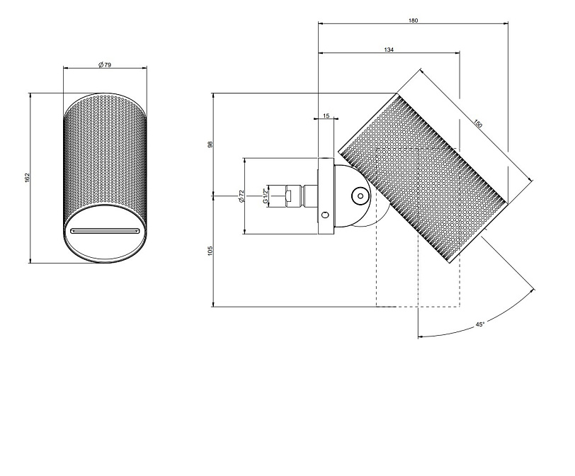 Верхний душ Gessi SPOTWATER CESELLO - фото-6 | interior market