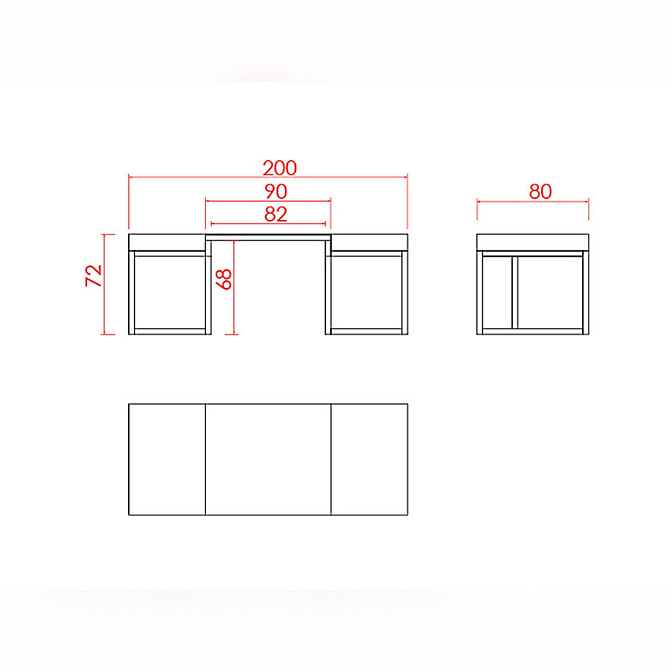 Письменный стол JNL Secretwood - фото-3 | interior market