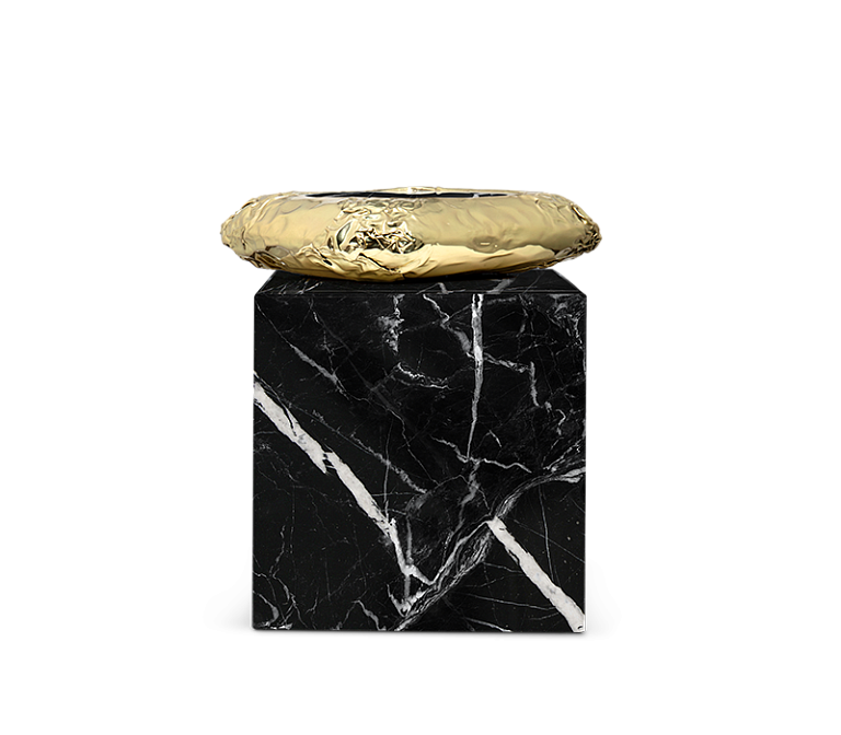 Журнальный столик Boca do Lobo Stonehenge Nero Marquina Side Table - фото-4 | interior market
