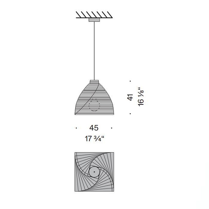 Потолочный светильник  De Padova Abete - фото-5 | interior market