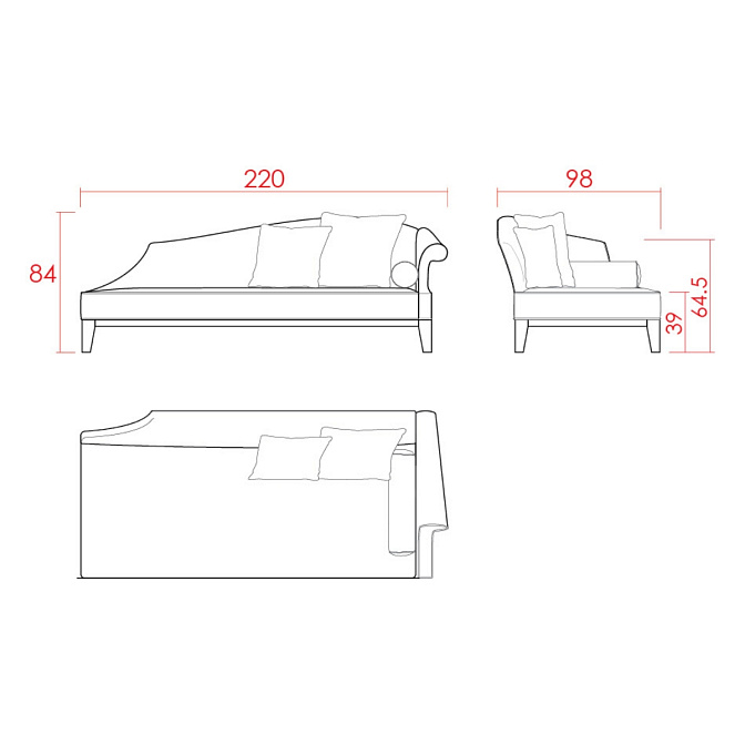 Кушетка JNL KENT - фото-2 | interior market