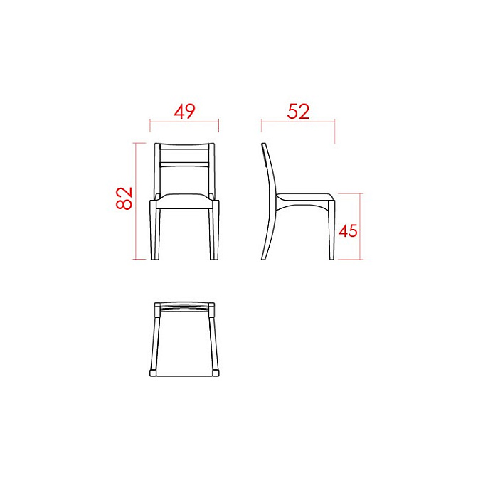 Обеденный стул JNL Finn F - фото-3 | interior market