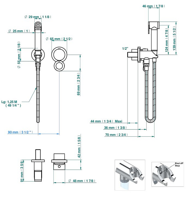 Смеситель для биде THG Collection "O" - фото-2 | interior market