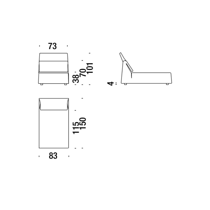 Шезлонг Moroso Highlands - фото-3 | interior market