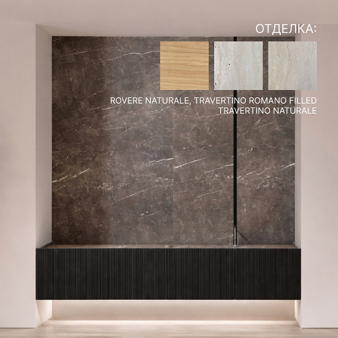 Комплект мебели с раковиной, внутренней и наружней LED подсветкой 3000K Antonio Lupi Lineadacqua - фото-1 | interior market