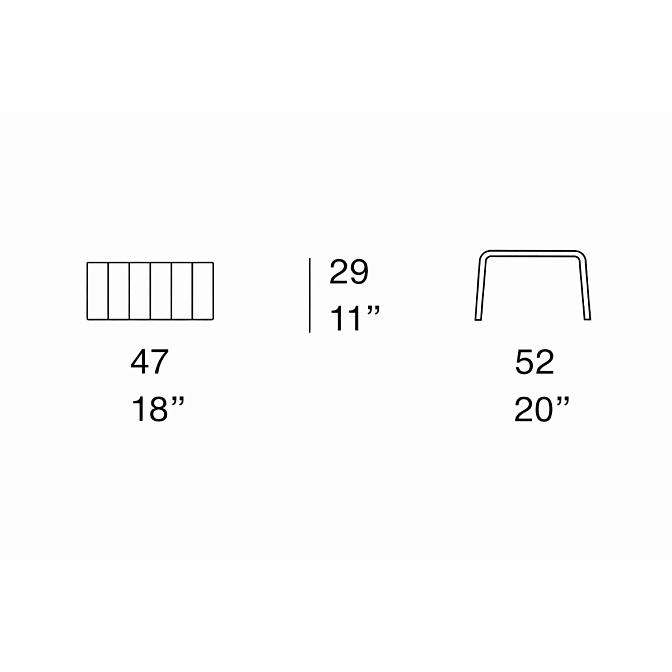 Журнальный столик Paola lenti Frame - фото-6 | interior market