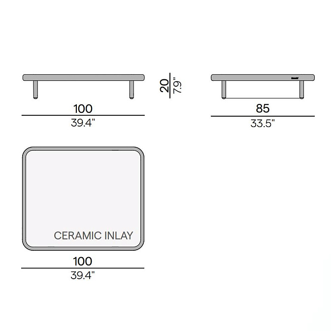 Кофейный столик для улицы Manutti Nami - фото-2 | interior market