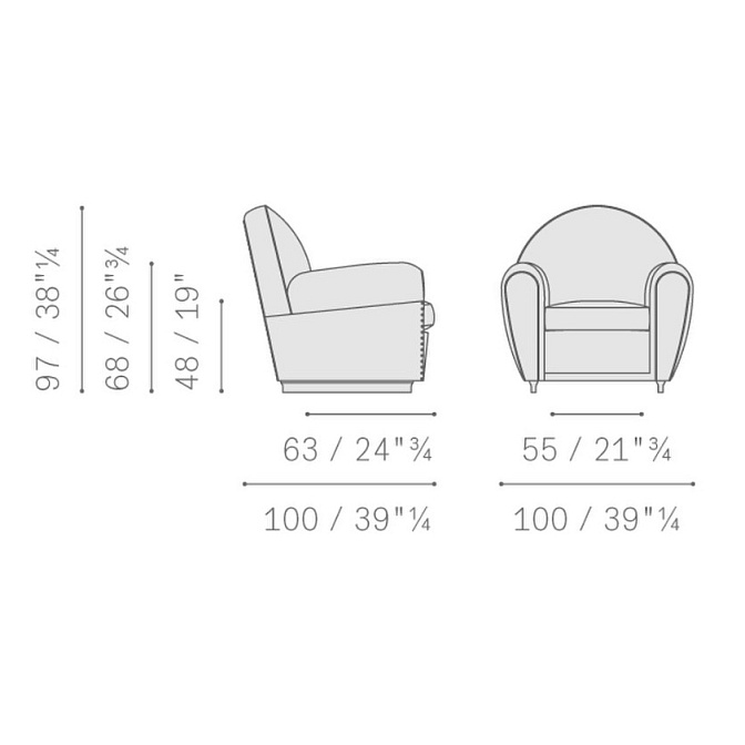 Кресло Poltrona frau Vanity Fair XC - фото-4 | interior market