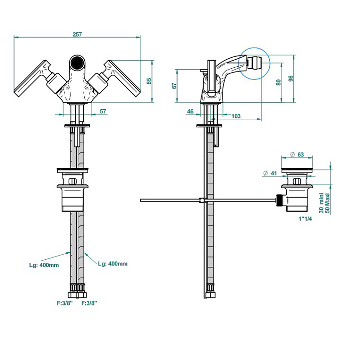 Смеситель для биде THG  - фото-2 | interior market