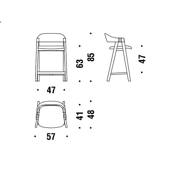 Барный стул Moroso Mathilda - фото-4 | interior market