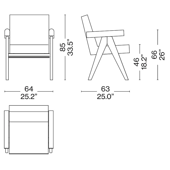 Обеденный стул Cassina Committee Chair - фото-4 | interior market