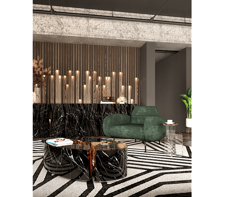 Журнальный столик Boca do Lobo Lapiaz Oval Black Center Table - фото-4 | interior market