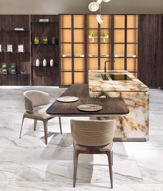 Кухня c островом Visionnaire By Ipe Cavalli Villa d'Este - фото-5 | interior market
