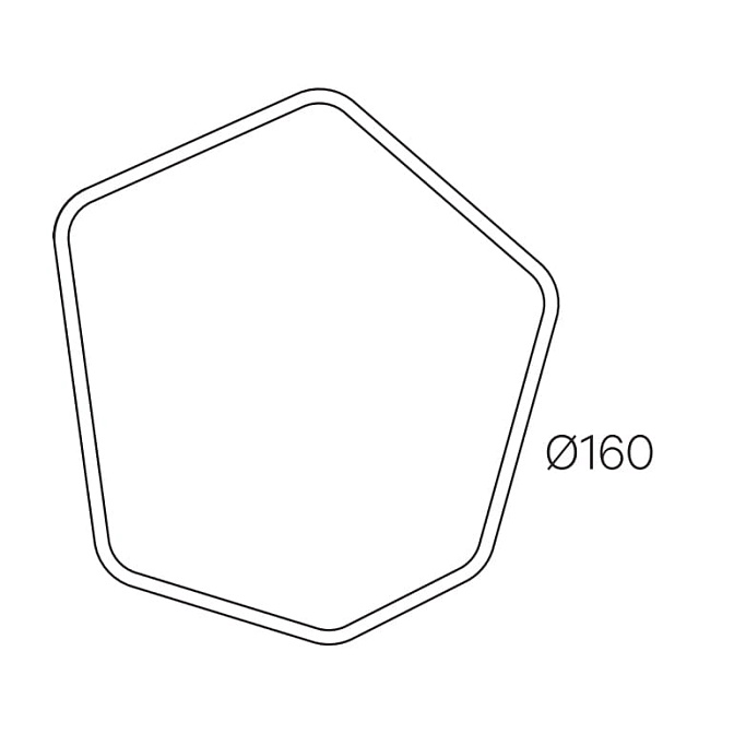 Потолочный светильник  Henge Light ring horizontal polygonal - фото-5 | interior market