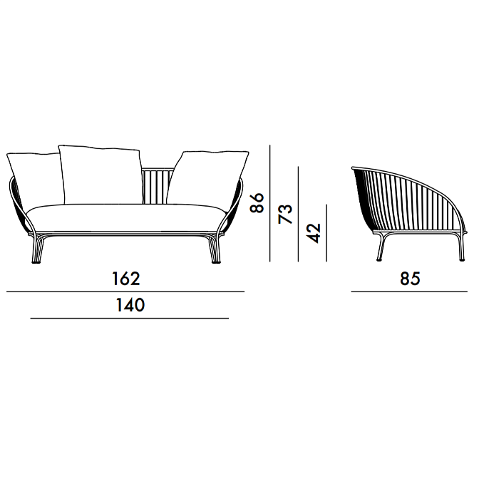 Диван для улицы Kartell Hiray - фото-4 | interior market