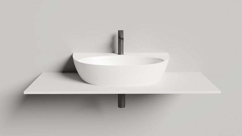 Раковина подвесная матовая SALINI ALDA WALL 03 - фото-4 | interior market
