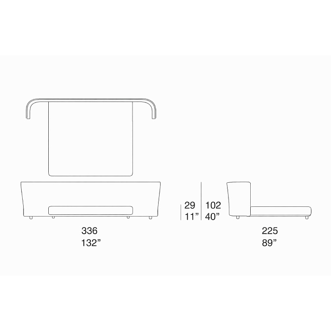 Кровать Paola lenti Silent - фото-5 | interior market
