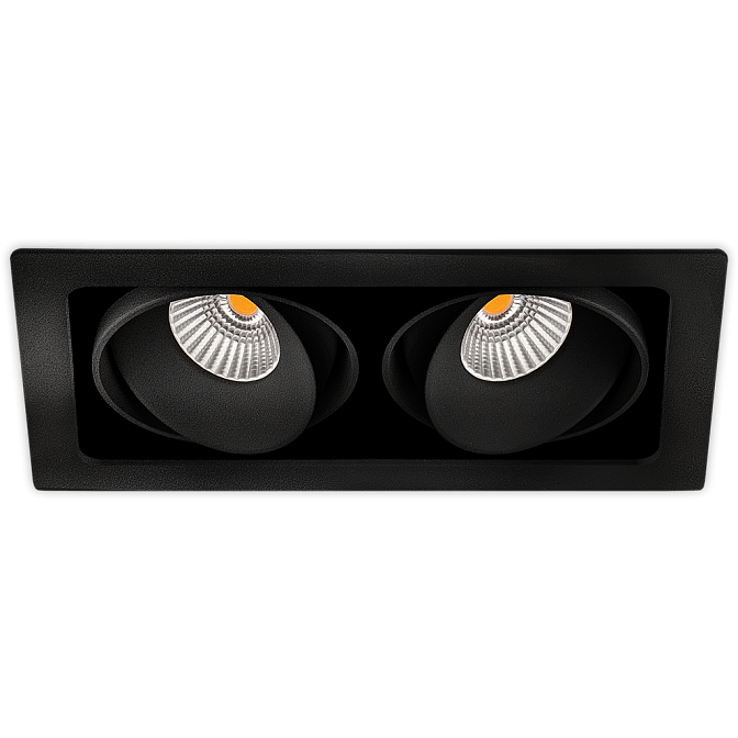 Встраиваемый светильник  Arkos Light TWIST DOUBLE 1 7W DIM TR.EDGE FLOOD 2700K NT - фото-1 | interior market