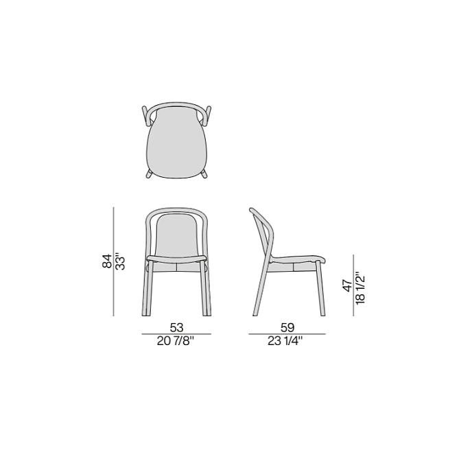 Обеденный стул Porada PETRA - фото-6 | interior market