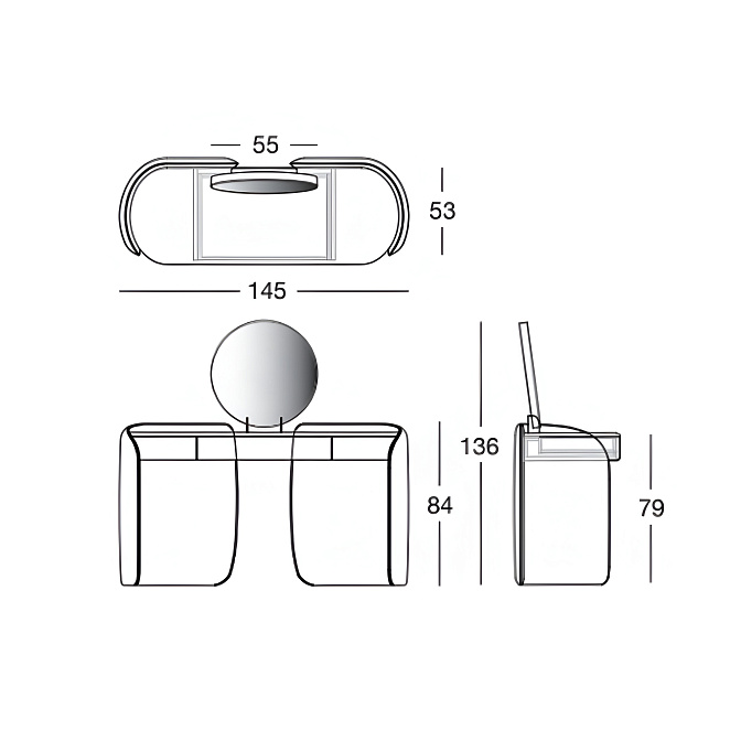 Туалетный столик Longhi Zelda - фото-4 | interior market