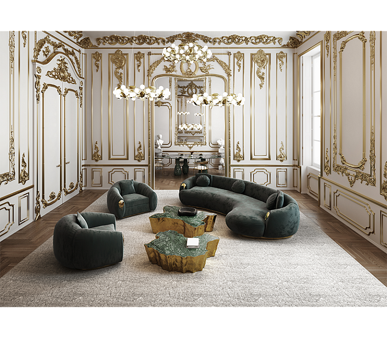 Кресло Boca do Lobo Soleil Green Armchair - фото-7 | interior market