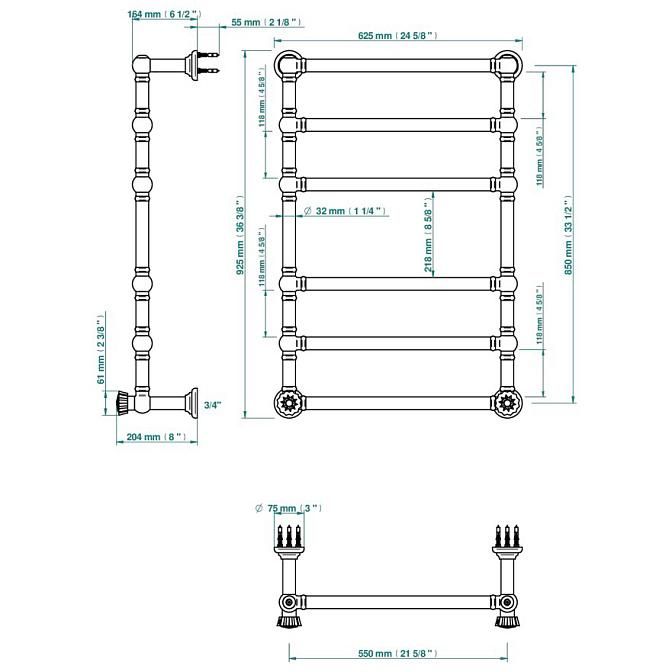 Полотенцесушитель THG  - фото-2 | interior market