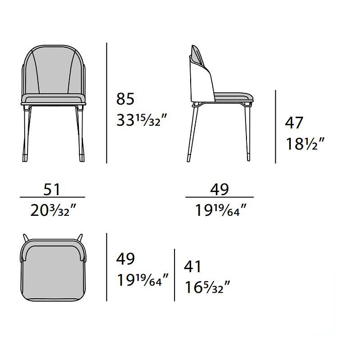Стул обеденный Turri Melting Light - фото-6 | interior market