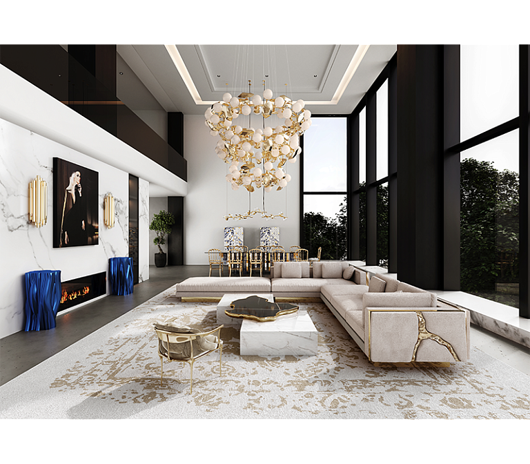 Потолочный светильник  Boca do Lobo Hera Round III Suspension Lamp - фото-7 | interior market