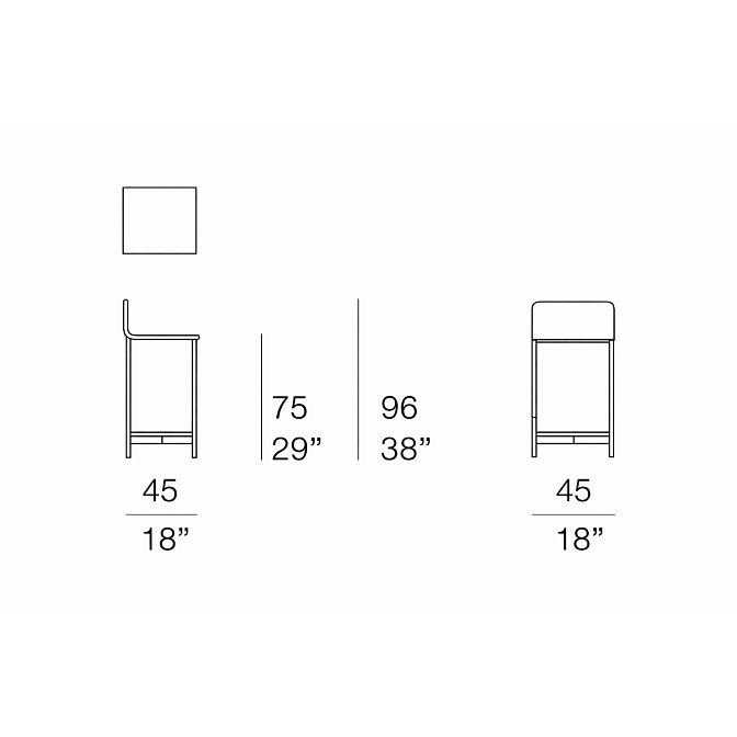 Барный стул Paola lenti HERON - фото-5 | interior market