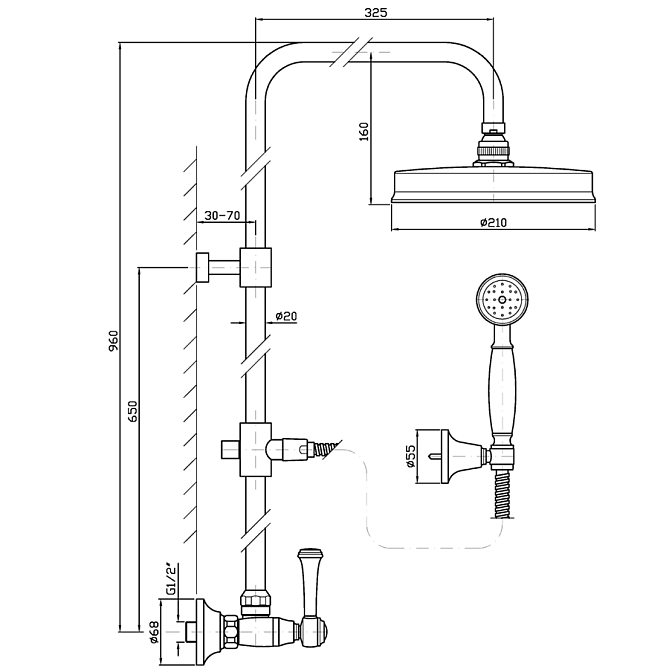 Душевой гарнитур Zucchetti Shower - фото-2 | interior market