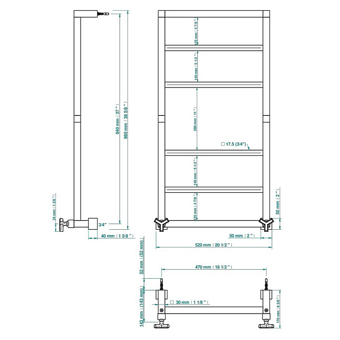 Полотенцесушитель THG Les Ondes - фото-2 | interior market