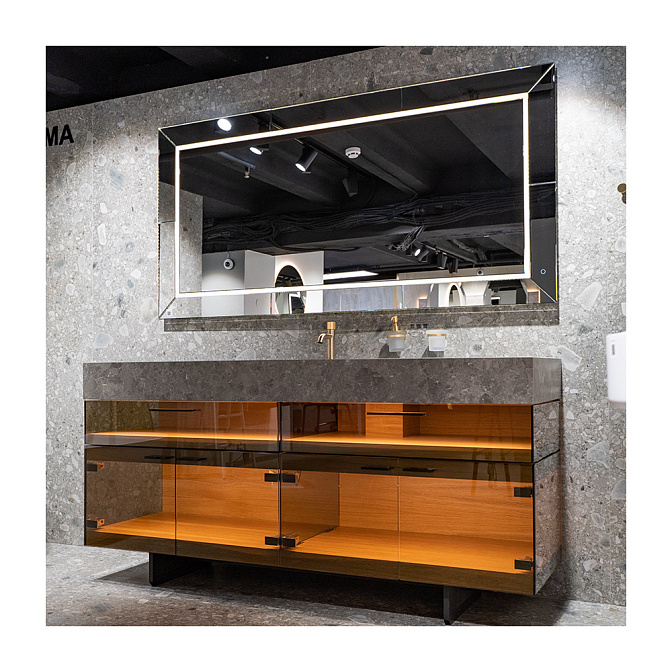 Комплект мебели с раковиной Moma Design ELEGANCE GLASS - фото-1 | interior market
