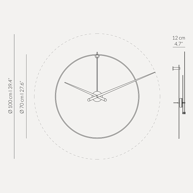 Часы настенные New Anda NOMON - фото-5 | interior market