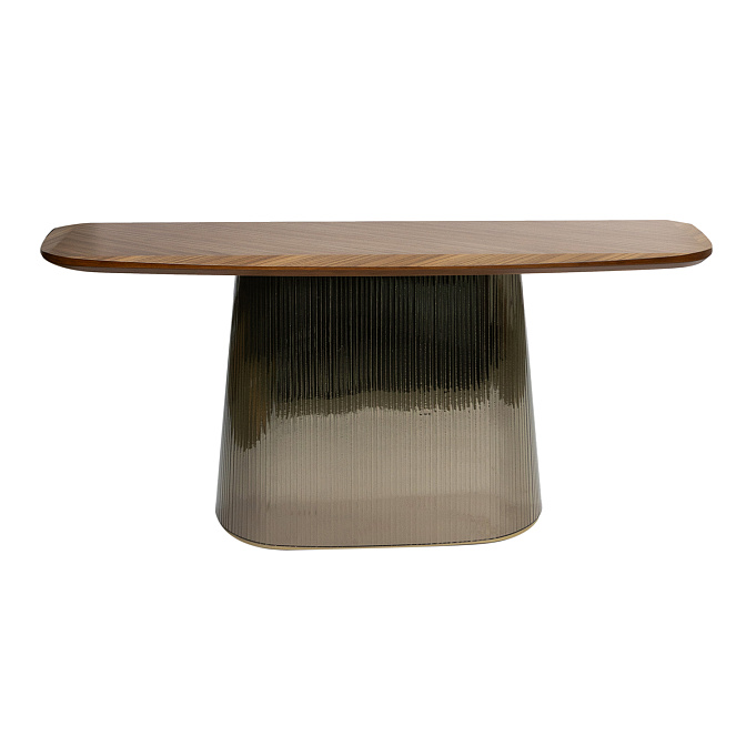 Консоль  Tonin Casa ADONE PLISSÉ silk wood - фото-2 | interior market