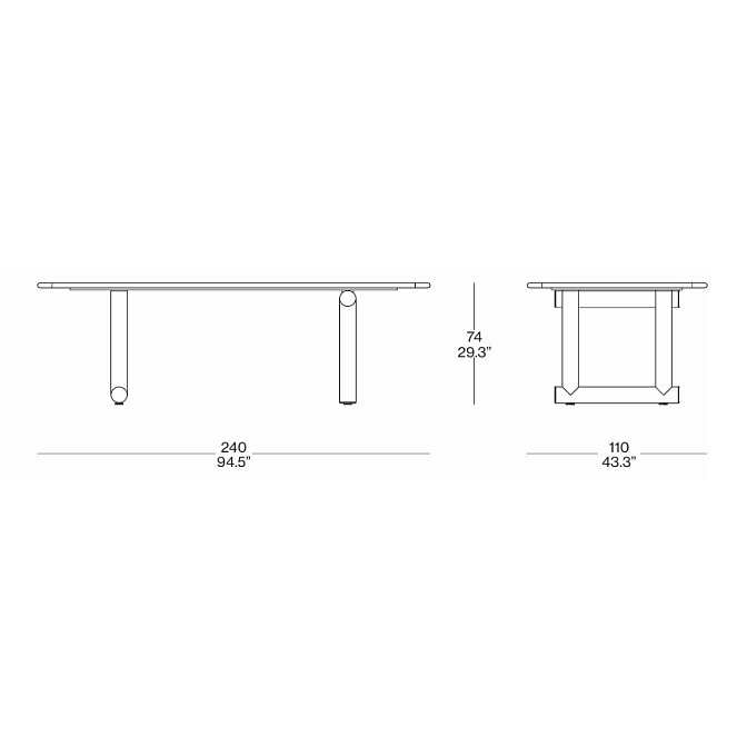 Обеденный стол Cassina Trampoline - фото-4 | interior market