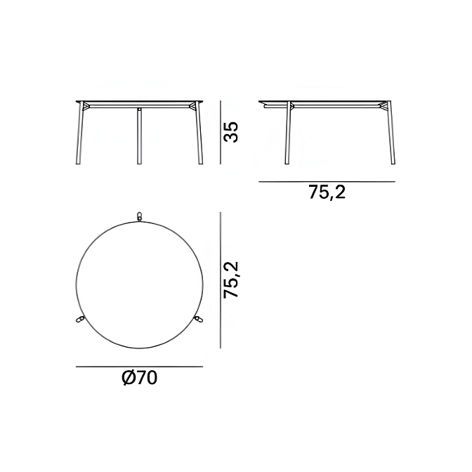 Журнальный столик MDF Italia CANTLE - фото-4 | interior market