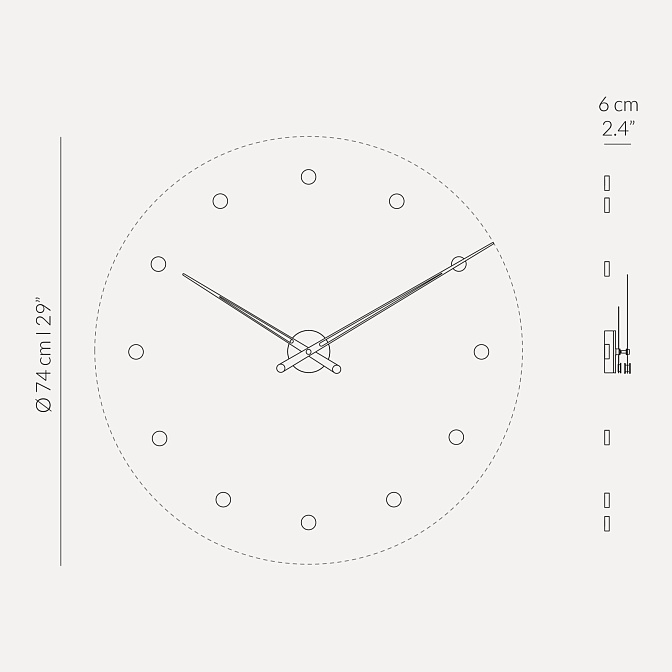 Часы настенные Rodón NOMON - фото-5 | interior market